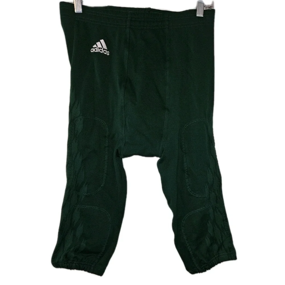 New‎ Adidas Hyped P Football Compression Pants Mens 2XL Green White Logo 580PA